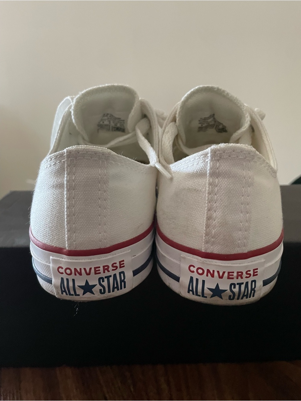 Converse White All Star Low Top Sneakers - Picture 5 of 7